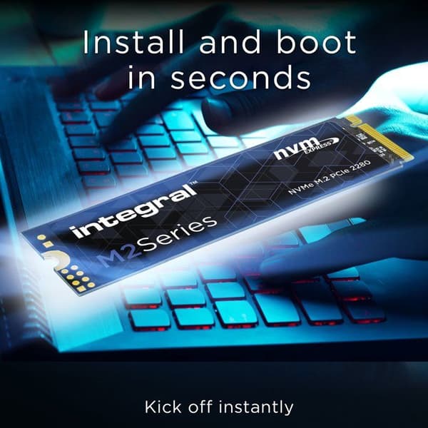 INTEGRAL - M.2 2280 NVMe PCIe Gen3 x4 - Intern SSD - 250 Go - M.2 2280