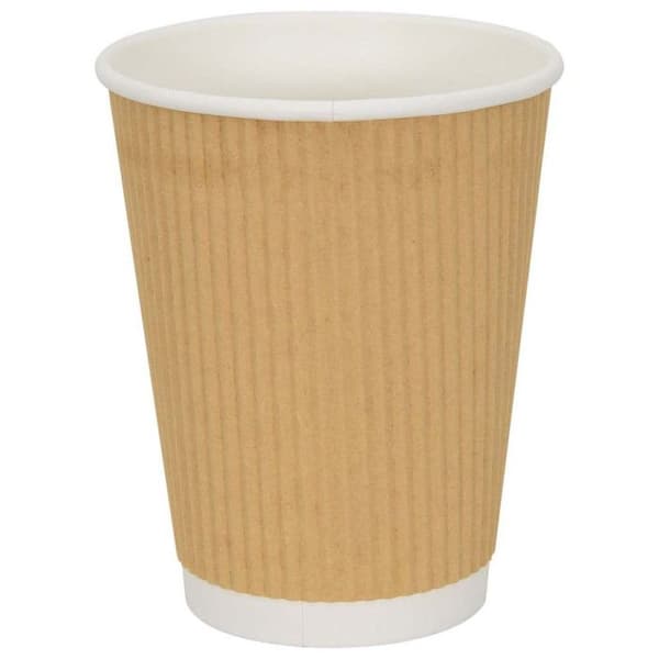 Papperskaffekoppar 500 st 12oz 300ml brun