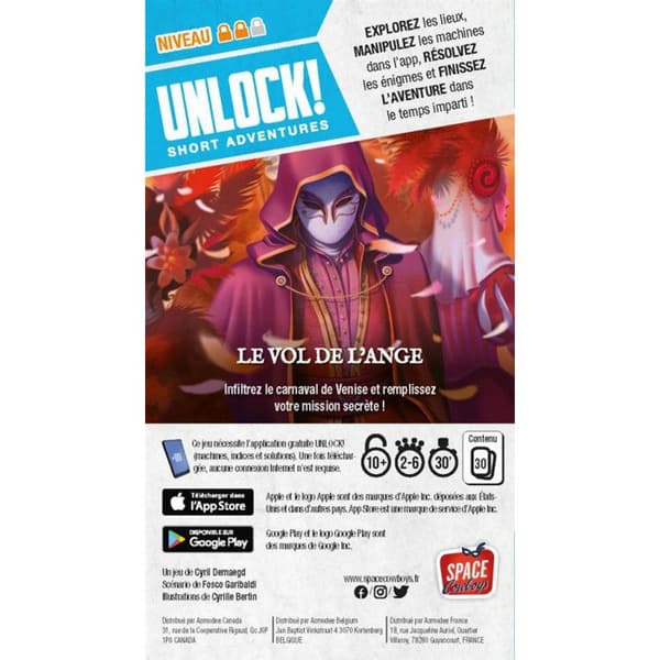 Spelstämning Asmodee Unlock! Kort Äventyr 3 Ängelns stöld