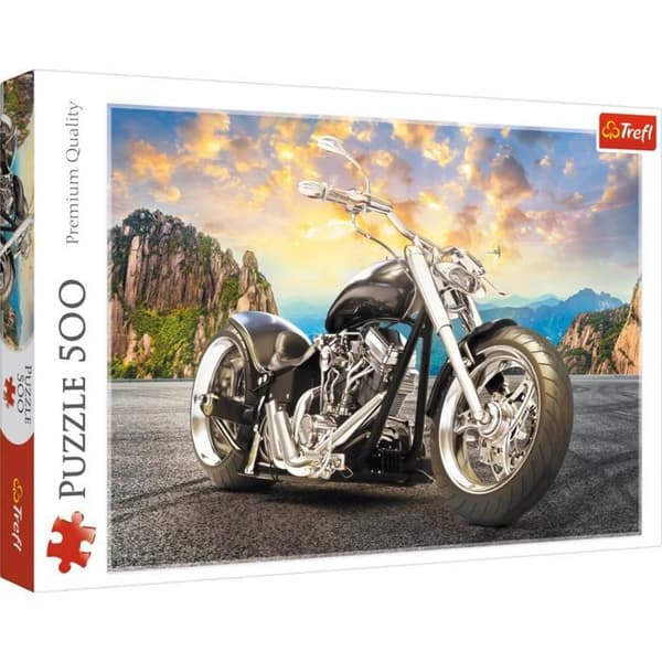 Pussel 500 bitar: Svart motorcykel