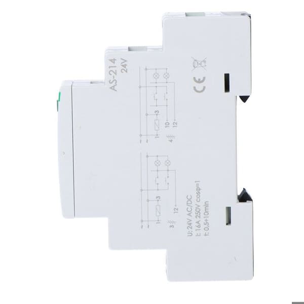 Trapptimer 16A 24V AC 1Z 0 5-10min AS-214 relä?