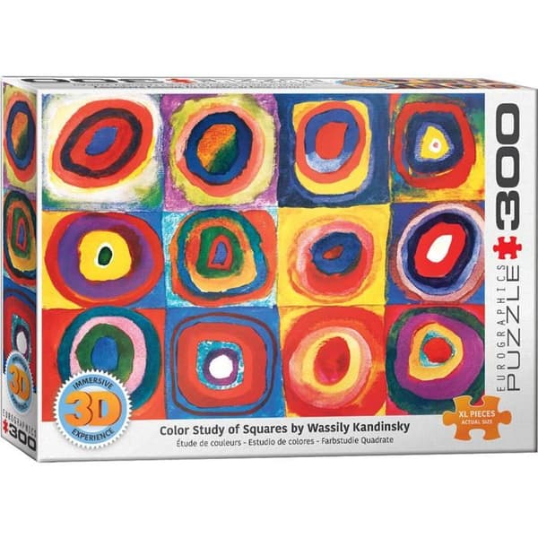 Pussel 300 bitar XL : 3D Lentikulär : Färgstudier, Wassily Kandinsky