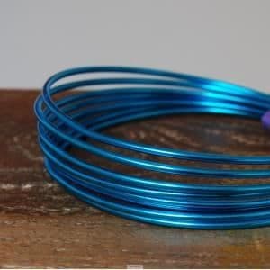 Aluminiumtråd - 3mm x 3 m - Turkos