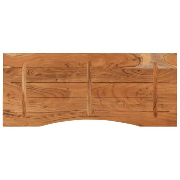 vidaXL Bordskiva 110x50x2,5 cm rektangulär massiv akacia 370165