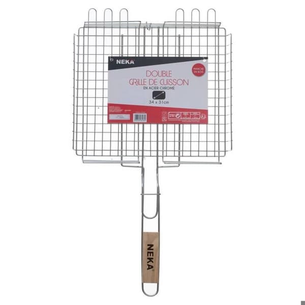 Rektangulär grillgaller korg 34x31cm - Neka