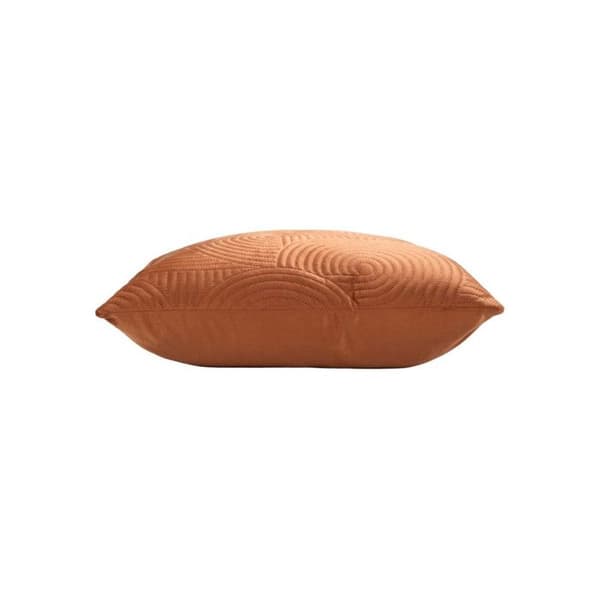 Kuddfodral i Sammet "Cirklar" 40x40cm Terrakotta