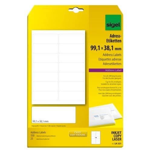 Sigel LA321 Paket med 25 A4-ark för 350...
