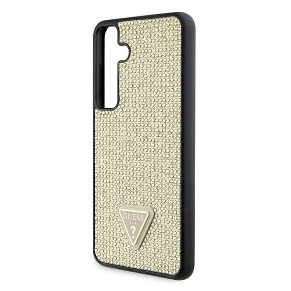 Guess Rhinestone Triangle-skal för Samsung Galaxy S24 Plus - Guld
