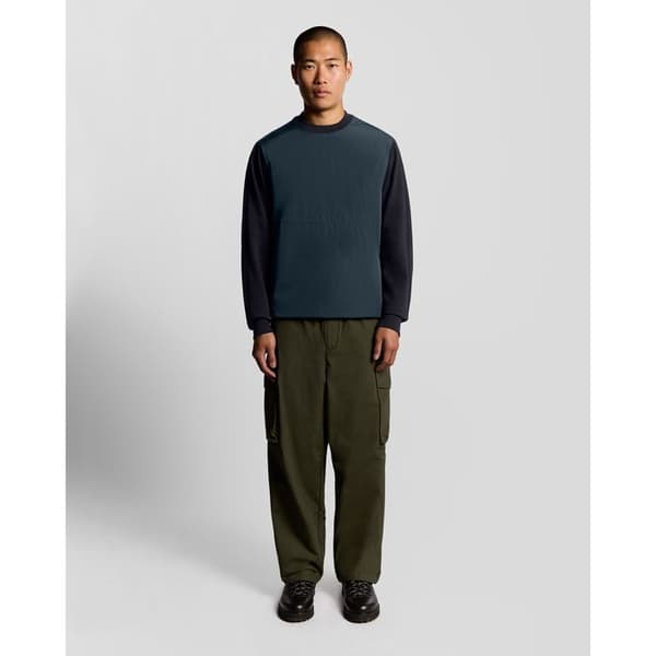 Hybrid sweatshirt halv raglan Lyle & Scott
