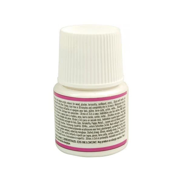 Akrylfärg - Pébéo - P.BO Déco - Klar vit - 45ml - Ogenomskinlig för vatten