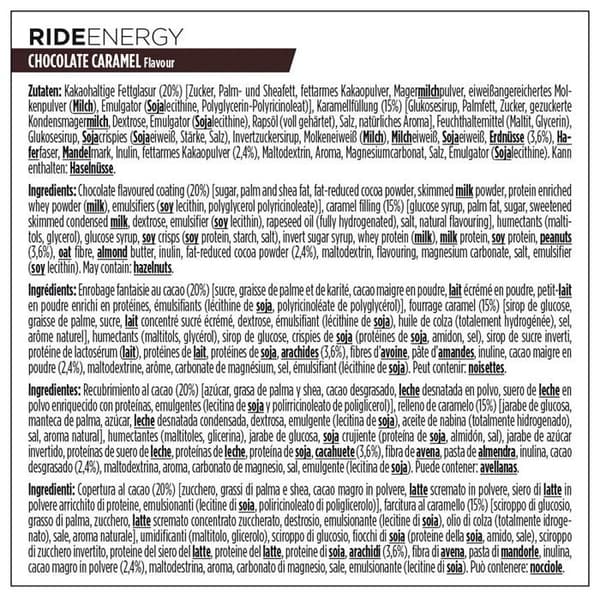 POWERBAR 18-pack energibars Ride - Chokladkaramell - 55 g