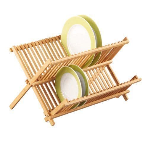 Diskställ - Zeller - 25341 - Bambu - 42 x 35 x 27,5 cm - Fällbart