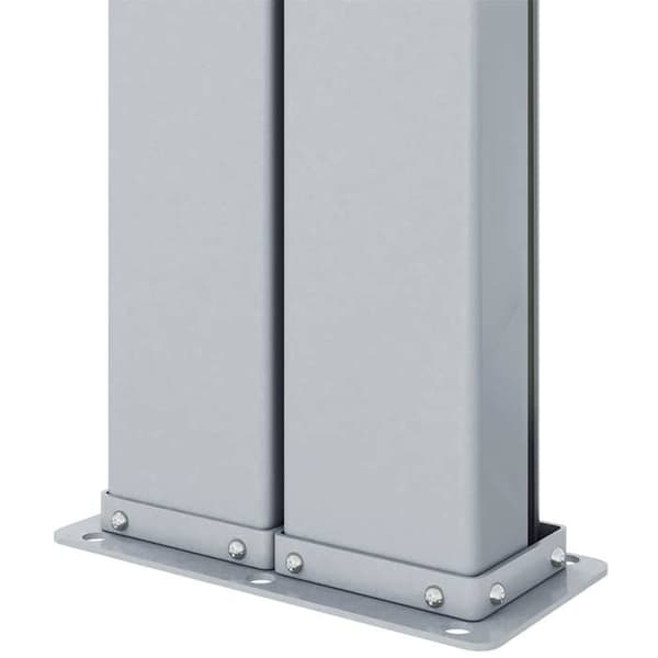 vidaXL infällbar sidomarkis Blå 200x1000 cm 318046