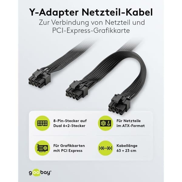Goobay PCIe-kontakt med 8 stift