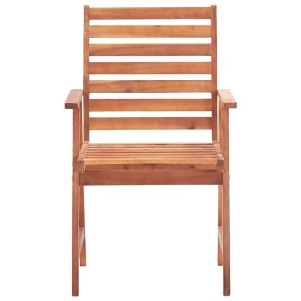 vidaXL Utomhusmatstolar 3 st Solid Acacia