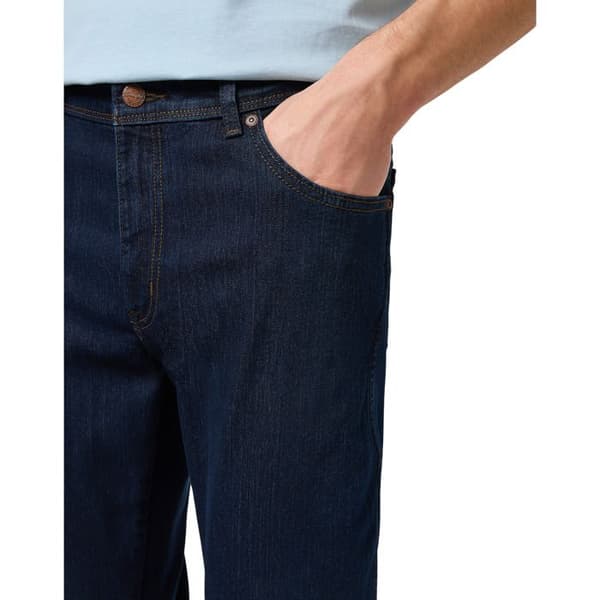 Wrangler Texas - Blå jeans regular herr, stretchbomull (86% bomull)