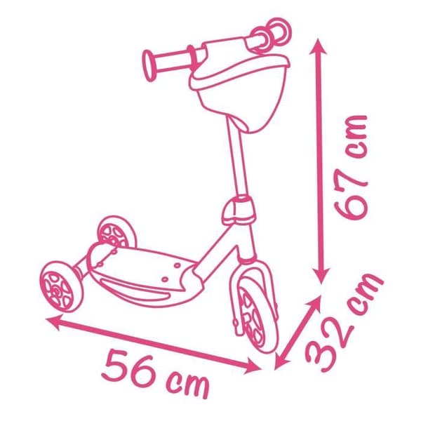 SMOBY Corolle Sparkcykel 3 år