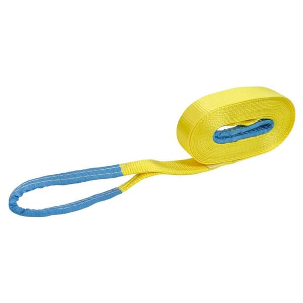 Dragrem 6 ton - 10m x 50mm - bogserrem - lätt - elastisk - dragrem 4x4 - 2 öglor
