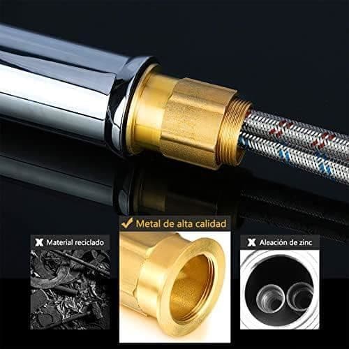 Kran - GAVAER - Handfat - Förkromad mässing - Keramisk ventil - Elegant design