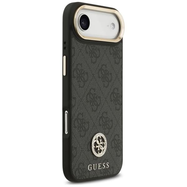 Coque Guess Hardcase 4G Strass Logo MagSafe för iPhone Air - Svart