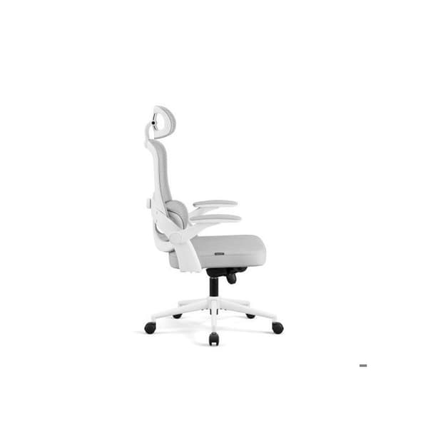 DIABLO Ergonomisk svängbar kontorsstol V-Light Vit-grå