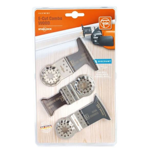 Dyksågsblad - FEIN - E-Cut Starlock - 3 stycken - Special trä - Grå
