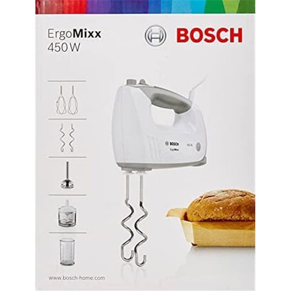 Handmixer - BOSCH - MFQ36480 - Variabel hastighet - 450W - Grå