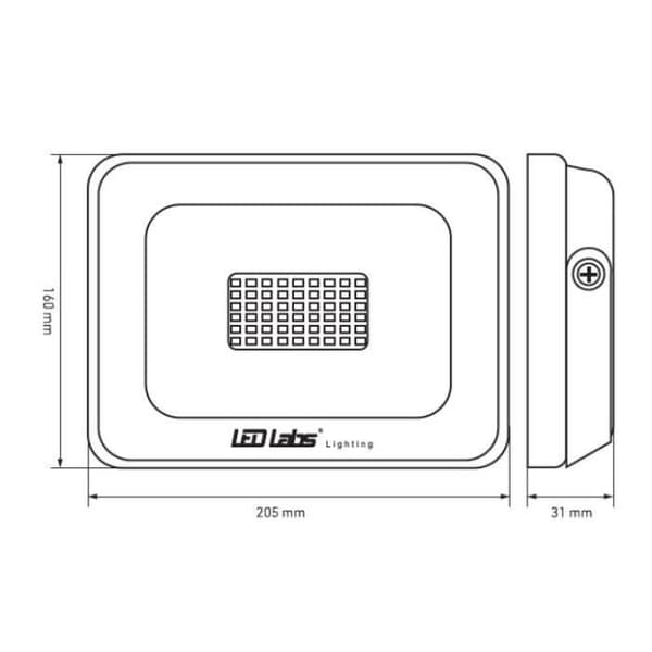 Flodljus LED 50w 1 låda 20st