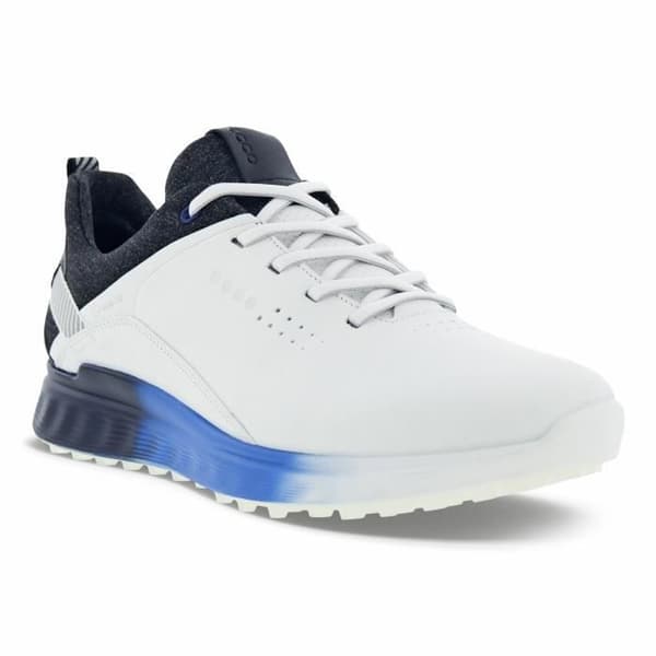 ECCO M GOLF S-THREE Herrgolfsko vit/svart - Storlek 40