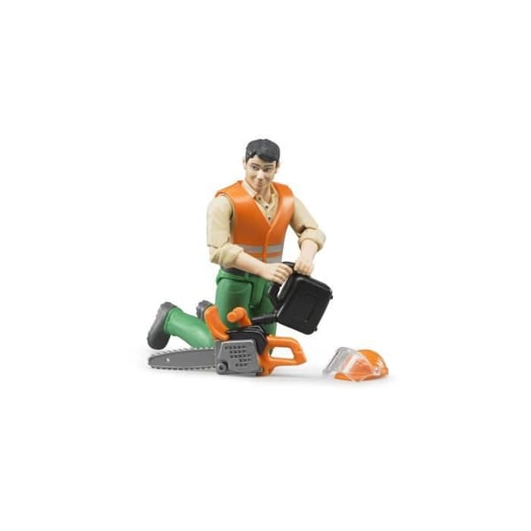 Figur figur Bûcheron - BRUDER - Rörlig - Skogstillbehör - 10,7 cm