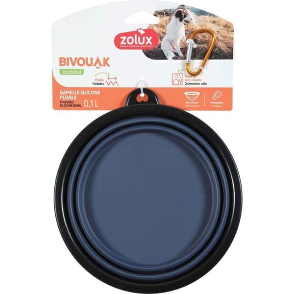 Blå silikon skål Bivouak 1 liter