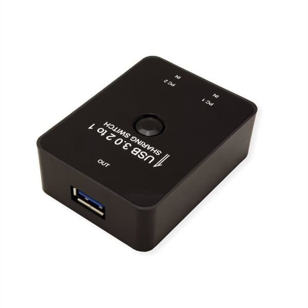 USB 3.2 Gen 1-switch - Value - 14.99.2015 - 2 portar - Svart