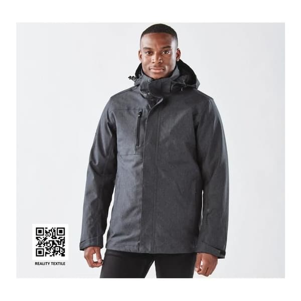 Parka 3 i 1 Stormtech - kolgrå twill