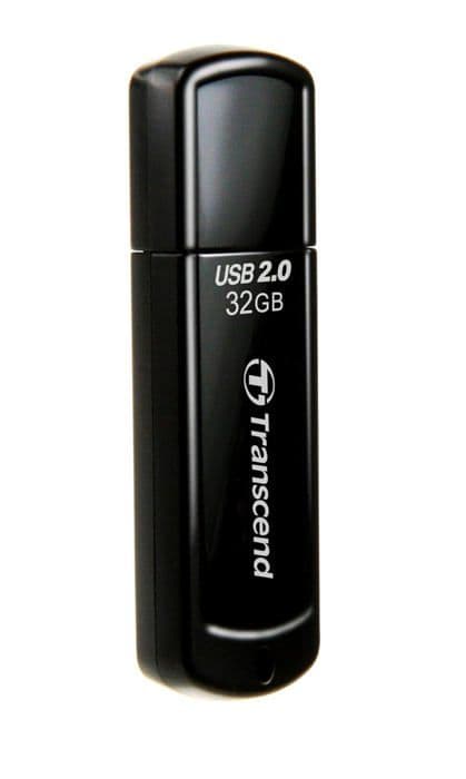Transcend JetFlash 350 - USB-minne 2.0 32 Go (Svart)