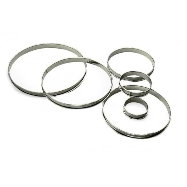 Pajring - Rostfritt stål - 22 cm - H 2 cm - Säljs styckvis - Grå