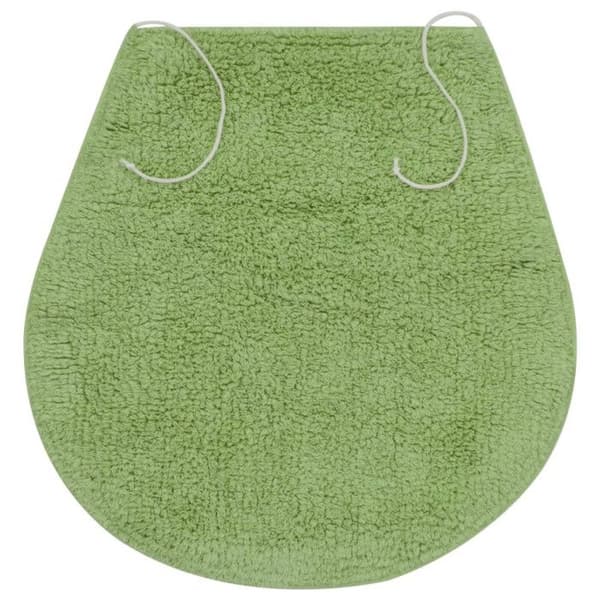 vidaXL Badrumsmatta Set 3 st Tyg Grön