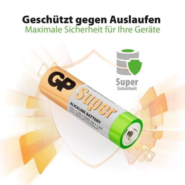 GP Batterier 4 St AA / LR06 - GP 15AE-2U4 / LR6 - Super Alkaline