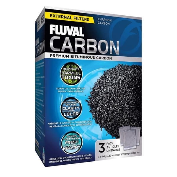 FLUVAL Set med 3 kol 100 g - För akvarium