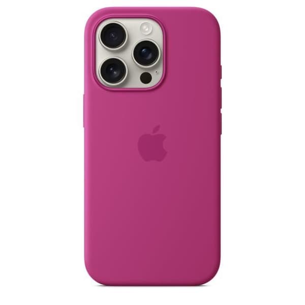 APPLE iPhone 16 Pro - Silikonfodral med MagSafe - Fuchsia