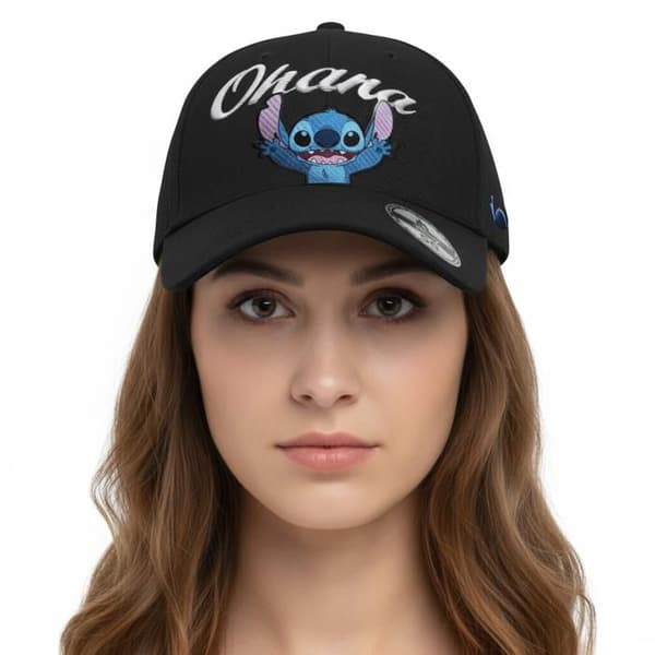 Keps BLACK STITCH - STITCH OHANA