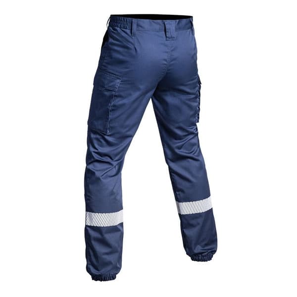 Låg midja elastiska cargobyxor A10 Equipment Sécu-One Hv-Tape - marinblå