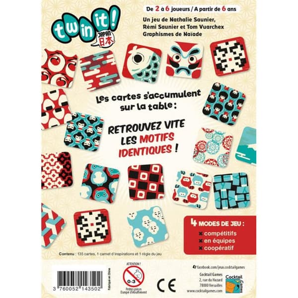Stämningsspel Asmodee Twin it Japan