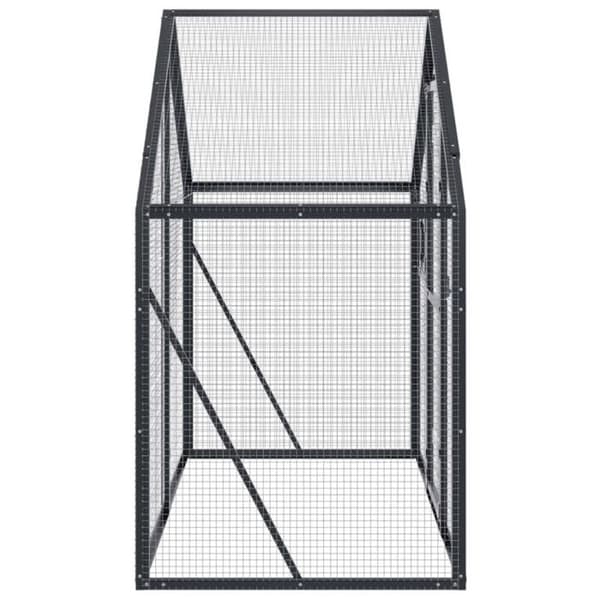 Voliär anthracit 179x100x185 cm aluminium