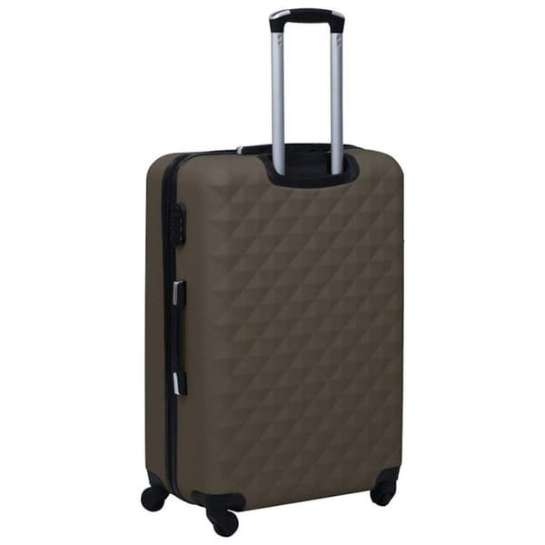 vidaXL 3-delad resväska Set Brun ABS 92418
