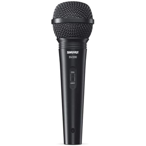 Dynamisk mikrofon - SHURE - SV200 - Kardioid - Låg impedans - Svart