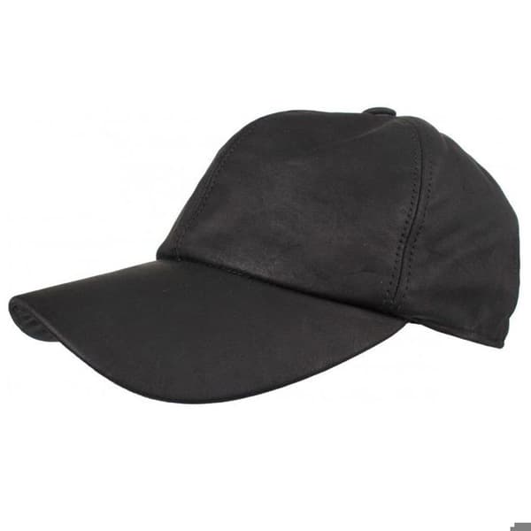 Horka nappa läderbaseballkeps