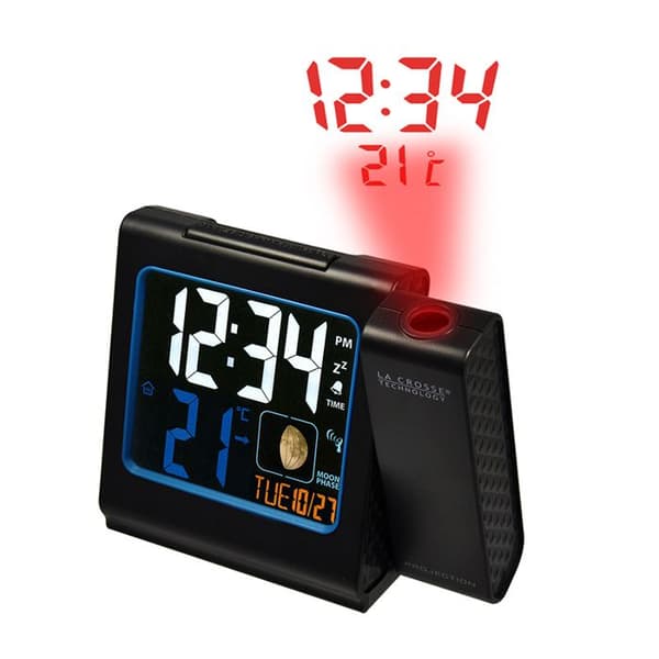 Väckarklocka med projektion La Crosse Technology WT551 Svart