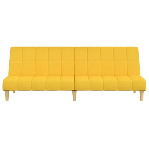 vidaXL Sängsoffa 2-sits gul tyg 375831