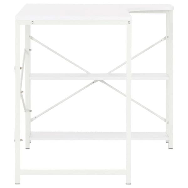 vidaXL Datorbord Vit 120 x 72 x 70 cm