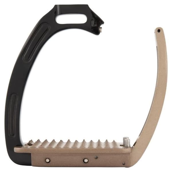 BR Equitation Lavarone ridstigbyglar - svart/brun - 12 cm